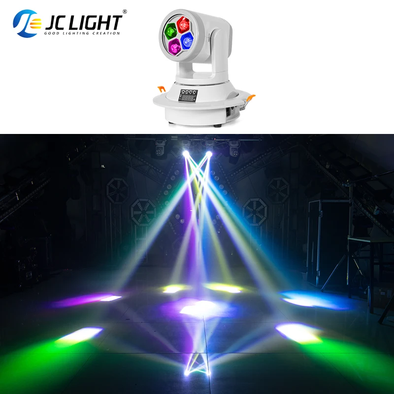 โคมไฟ LED 4x20W ทรง BEAD 120W 4in1 RGBW ขยับได้สำหรับ KTV ปาร์ตี้บาร์