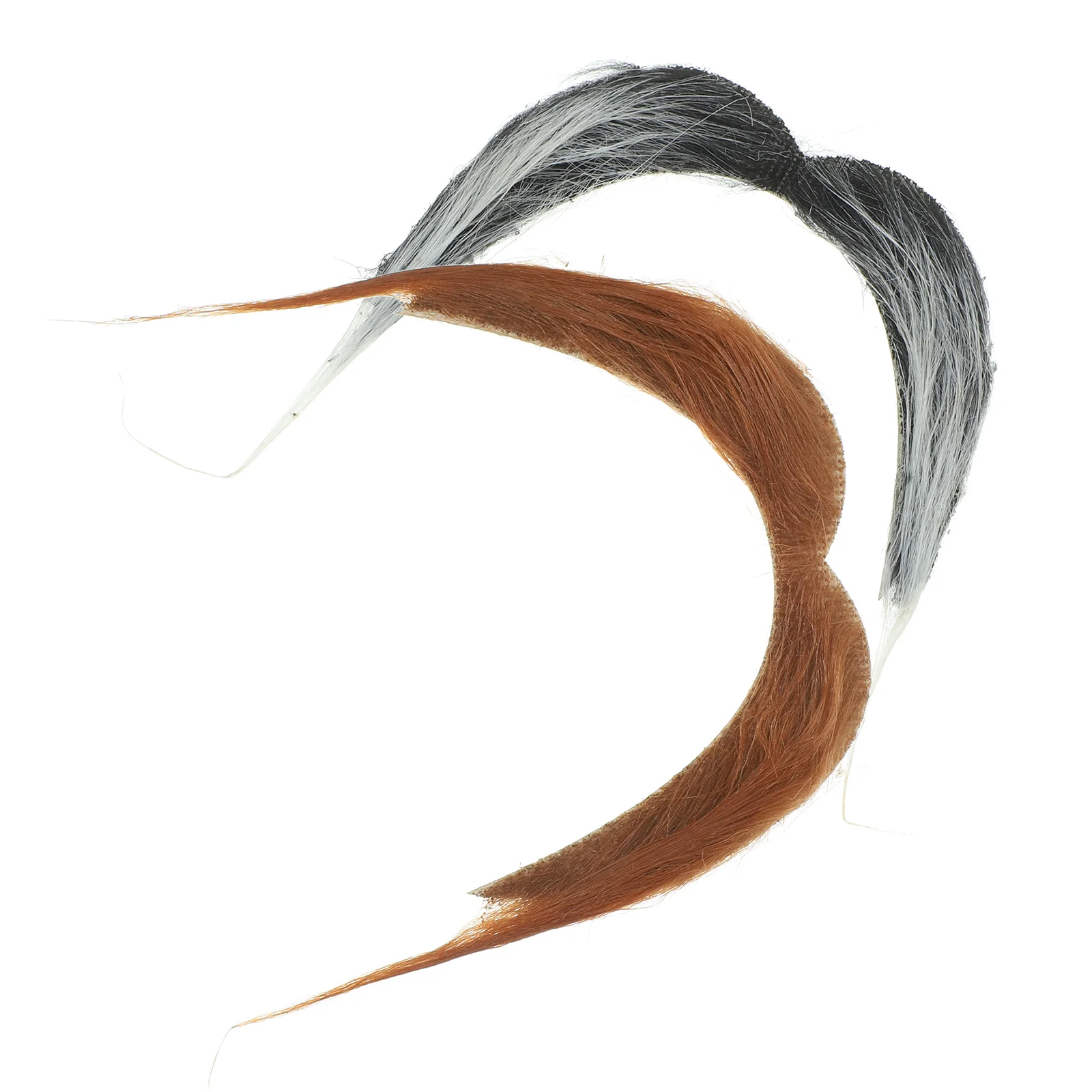 Barba de bigote falsa realista para hombre, accesorio de disfraz de fiesta de Halloween, accesorios de fiesta de Halloween, 2 uds.