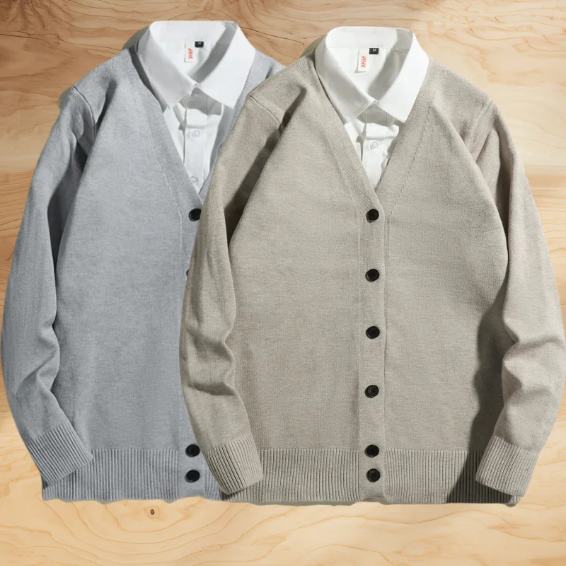 

Autumn Winter Men's Knitted Open Cardigan Long Sve Loose Versatile Retro Japanese Sle Sweater Faionable Urban Warm Top