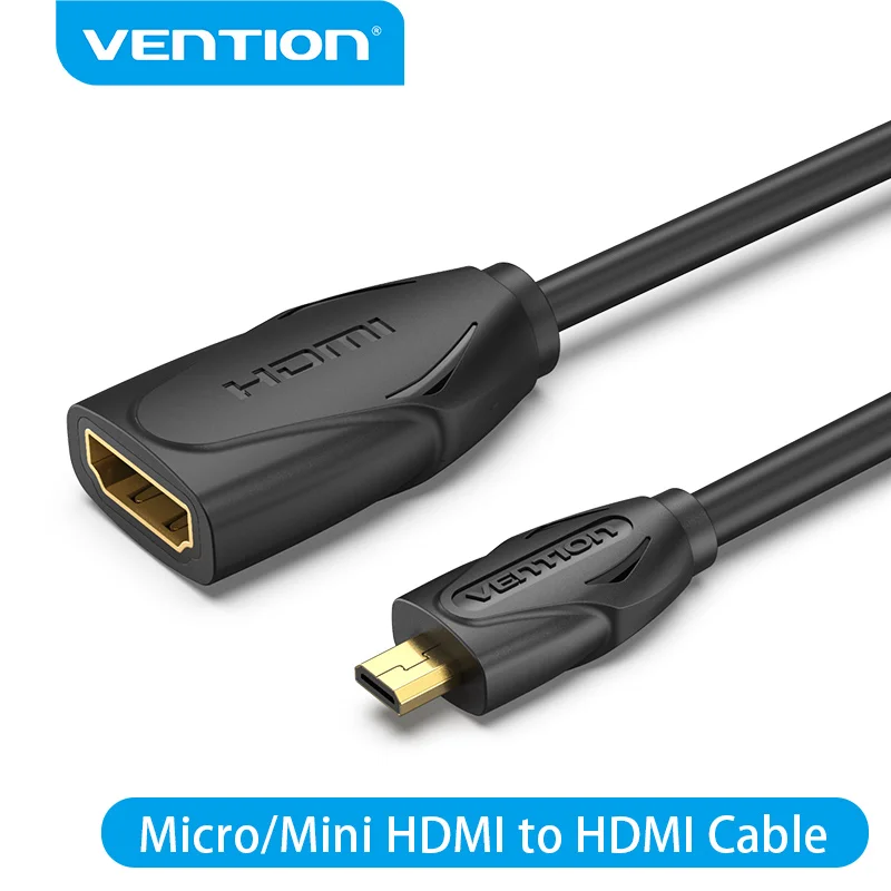 Удлинительный кабель Vention HDMI Micro Mini Кабель HDMI-HDMI Удлинитель 1080P «папа-мама» для монитора ТВ-проектора Удлинитель HDMI