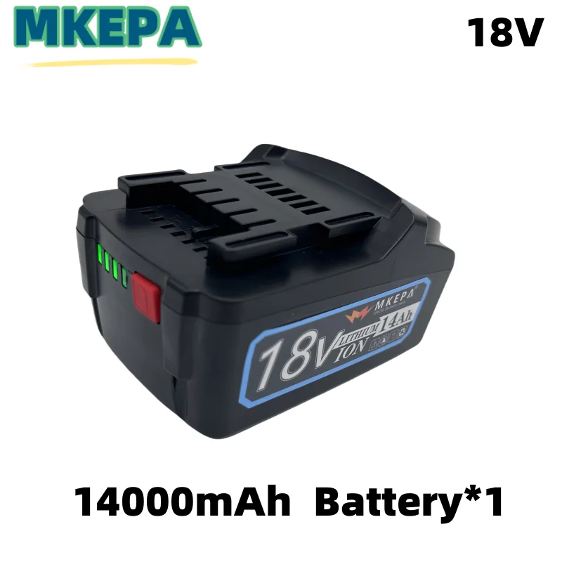 Herramienta eléctrica inalámbrica para Metabo 18V, 10000mAh, destornillador, llave, martillos para Metabo 18V, batería de 8000mAh, 625592000, 625591000