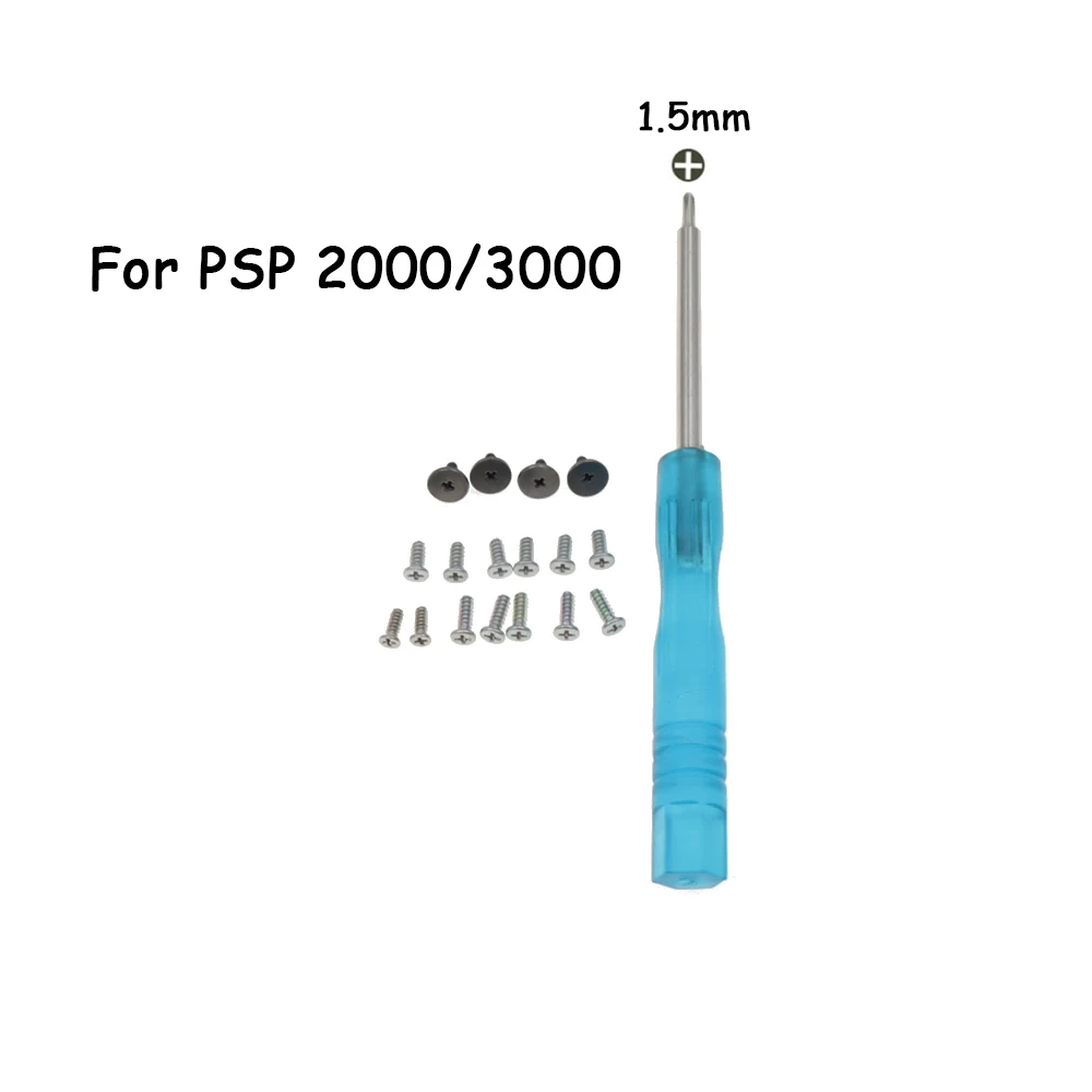 1/2/5Set Full Set Replacement Screw Kit for PSP 1000 2000 3000, Game Console Housing Shell & Motherboard Repair Parts view 6