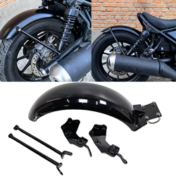 For Honda Rebel CM 300 500 CM300 CM500 2017-2023 Motorcycle Rear Wheel Splasher Fender Splash Mud Guard Plate Mudguard Cover Kit