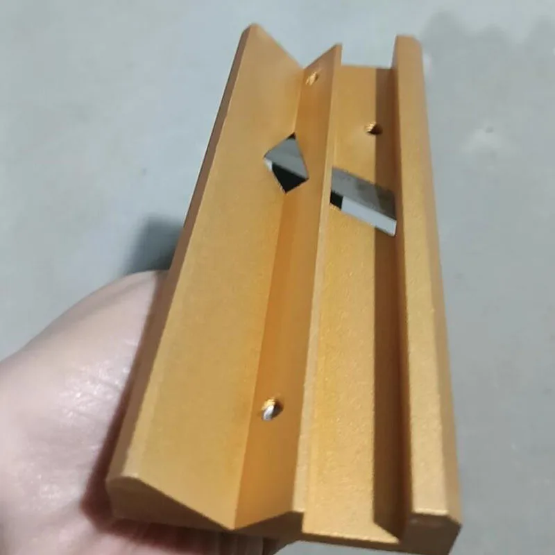 For Seamless Corner Joints with 10-Piece Blade, Professional Drywall 45° Bevel Tool - Aluminum Double Slot Bevel Knife