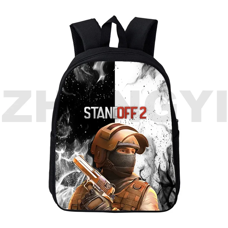 Funny Assault Game Standoff 2 Backpacks 12/16 Inch Fashion Boys Girls School Bags Top Quality Anime Travel Laptop Men Bookbag