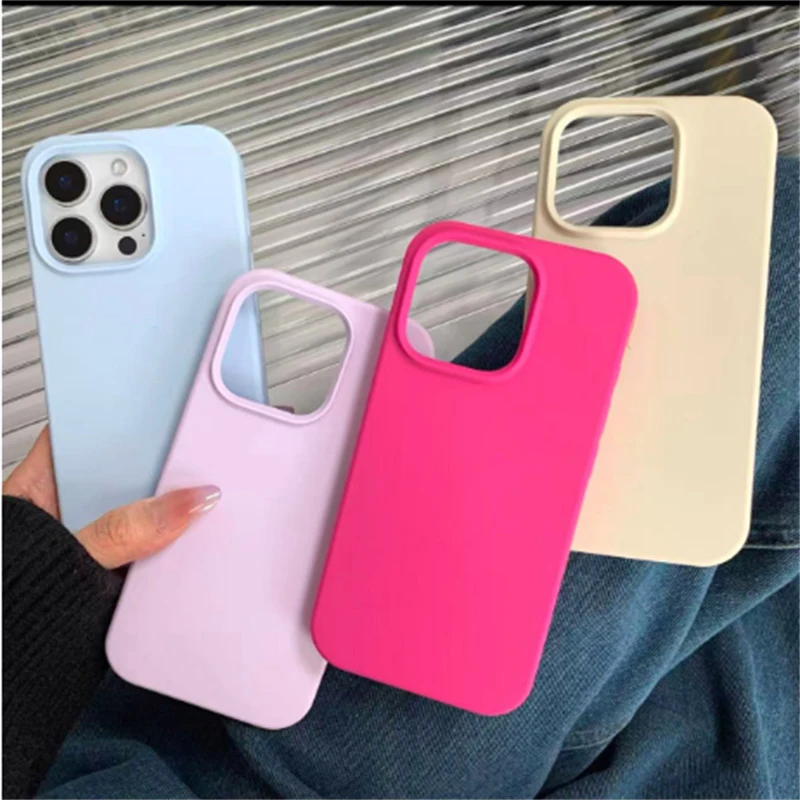 

Original Liquid Silicone Phone Case for LOGO iPhone 16 15 14 11 12 13 Pro Max Apple Cases for iPhone 13 16 15 14 Plus Full Cover
