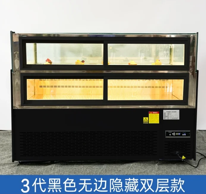 

H5 Single Layer Edgeless Hidden Right Angle Cake Refrigerated Display Cabinet Commercial Air-cooled Western Pastry Mousse