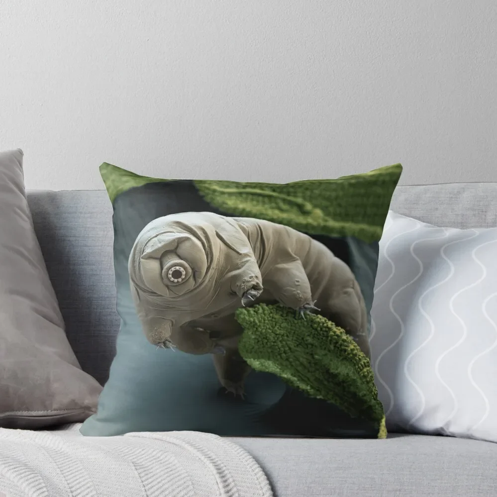 

Water Bear or Tardigrade Under the Microscope Throw Pillow Luxury Cushion Cover Sofa Cushion Cover Pillow