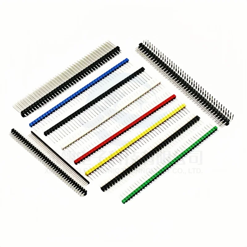 5/10Piece Single/Double Row Pin Round Copper Pin 2.54MM 1 * 40P Straight Pin, Suitable for Arduino DIY Kits