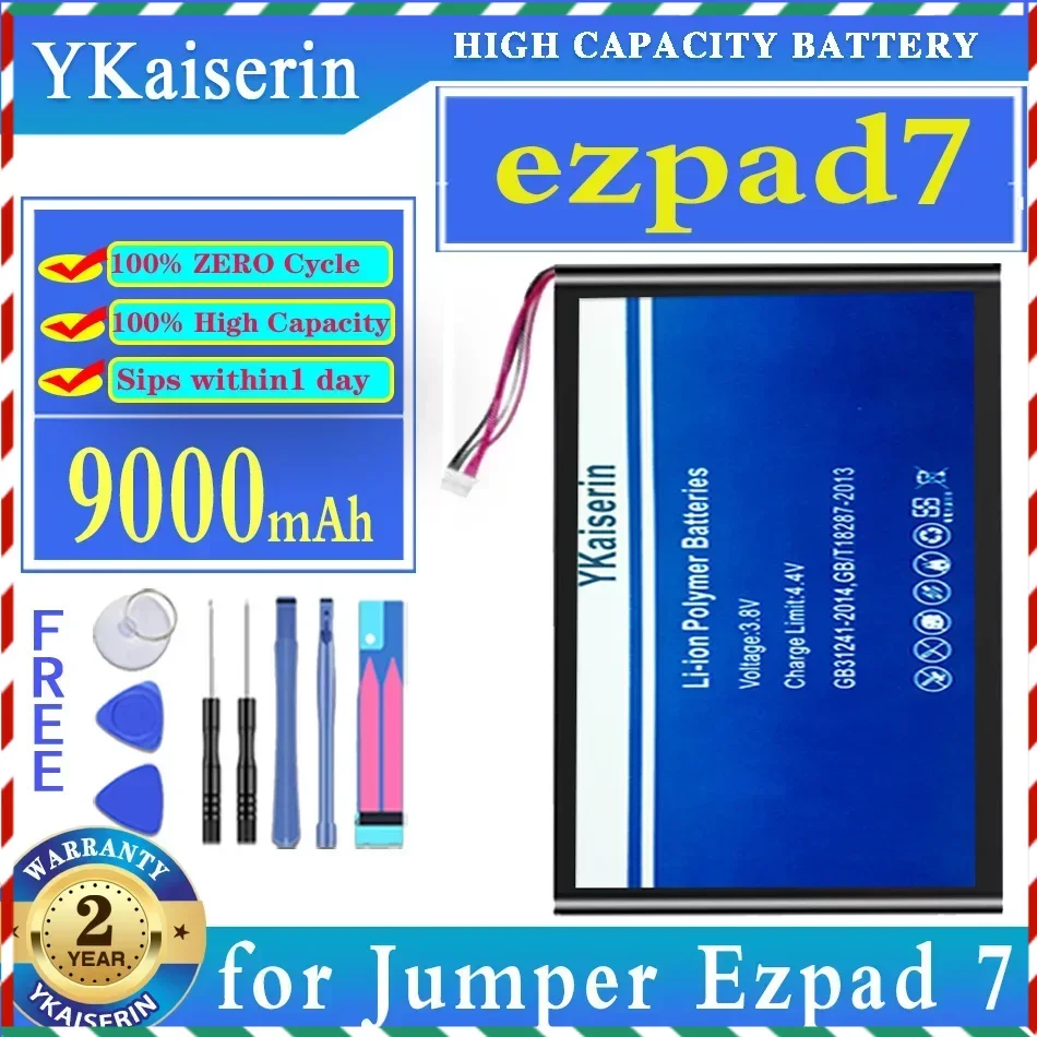 

Сменный аккумулятор ykaisсеребрин 9000 мАч для планшета Jumper Ezpad 7 ezpad7