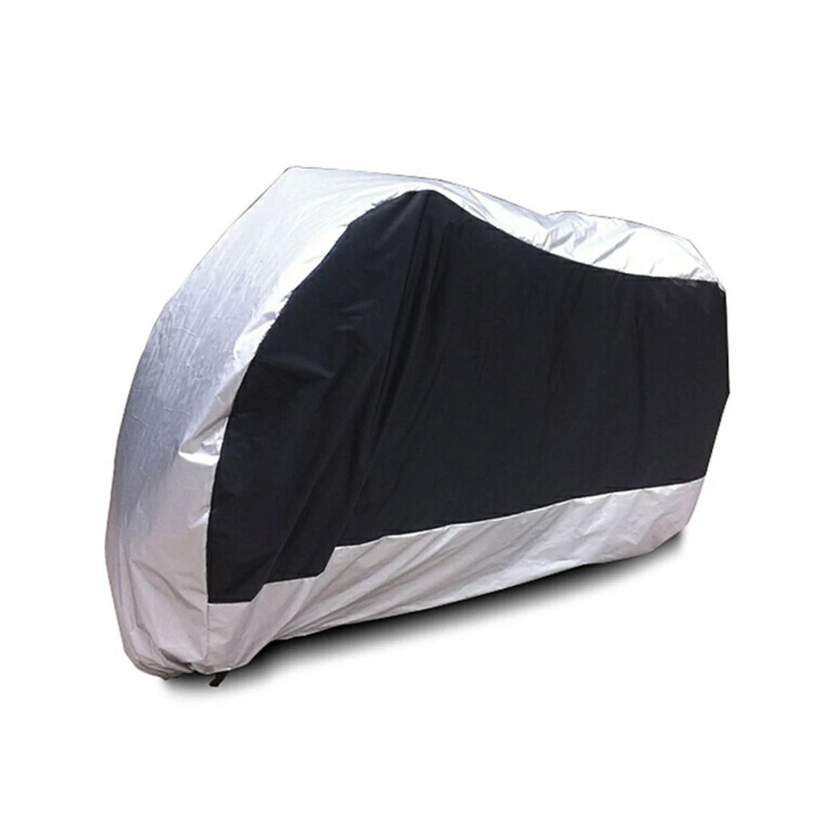 

Universal 265cm Motorcycle Cover Silver Waterproof Polyester Dustproof UV Sunscreen Rain Large Fits Bikes ATV Scooters Storage