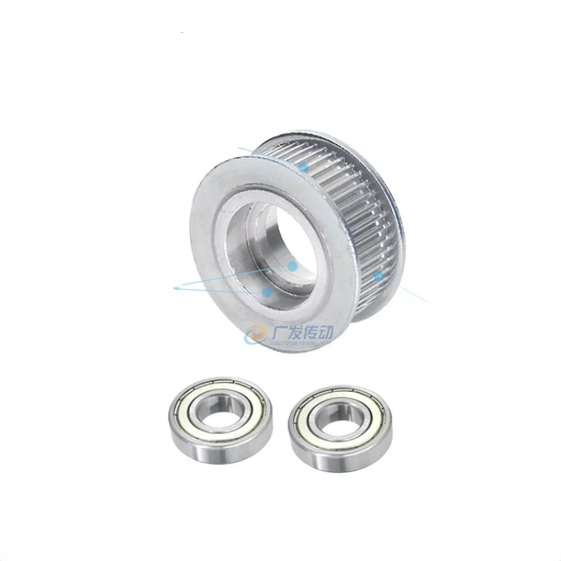 MXL 35 Teeth tensioner adjustment guide belt bearing idler hole 3/4/5/6/7/8mm Width 6/10/15mm aluminum alloy