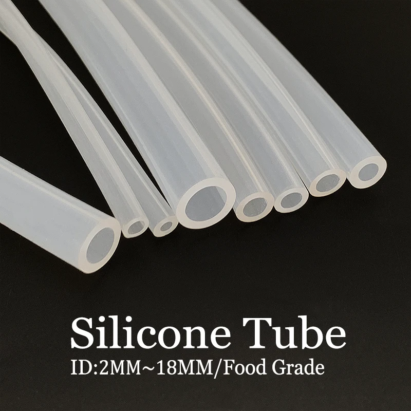 

ID 2 мм ~ 18 мм силиконовый шланг прозрачный пищевой без запаха термостойкий эластичный дозатор воды насос водопроводная труба для домашнего использования
