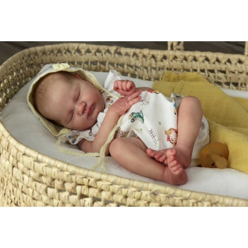 18inch Bebe Reborn Kit Limited Edtion Quinlyn Newborn Baby Size Fresh Color Reborn Doll Kit with Body Cloth