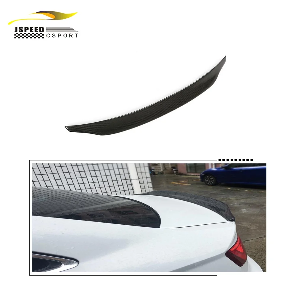 

For JCSPORTLINE carbon fiber rear spoiler wings for Audi A3/SLINE/S3/RS3 sedans 2014-2019