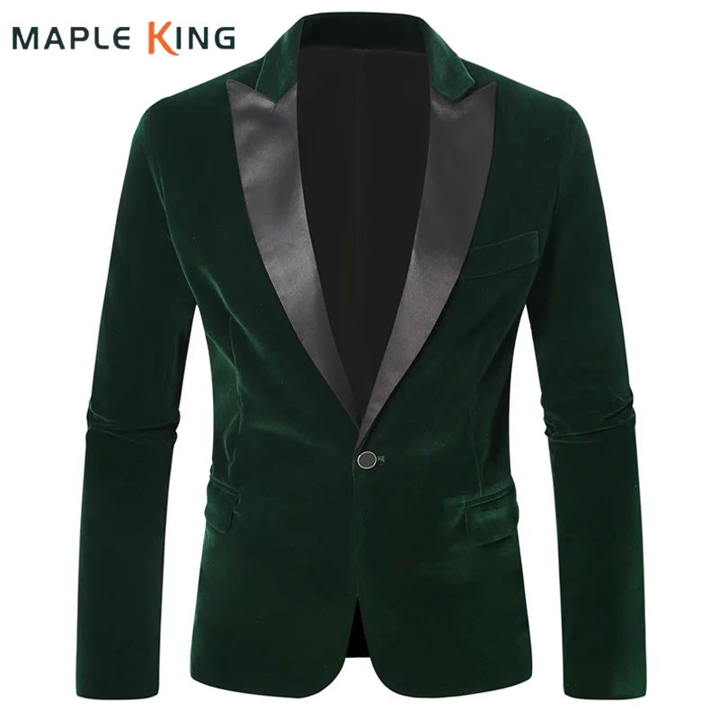 

Steampunk Velvet Blazers Jacket for Man Smoking Homme 2025 Luxury Designer Wedding Banquet Groomsmen Formal Dress Men Suit Coats