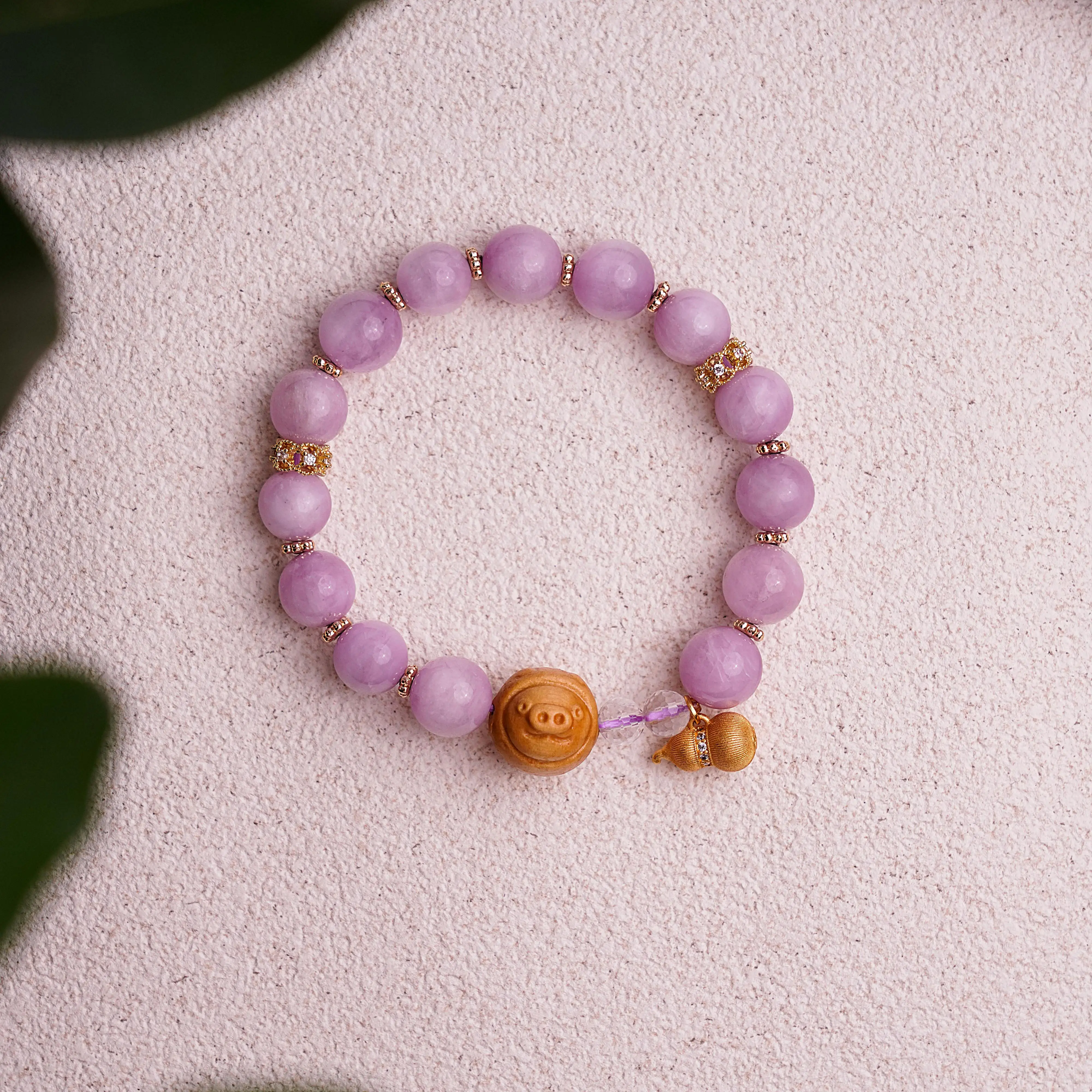 Pulsera de gemas de cristal de tres estrellas