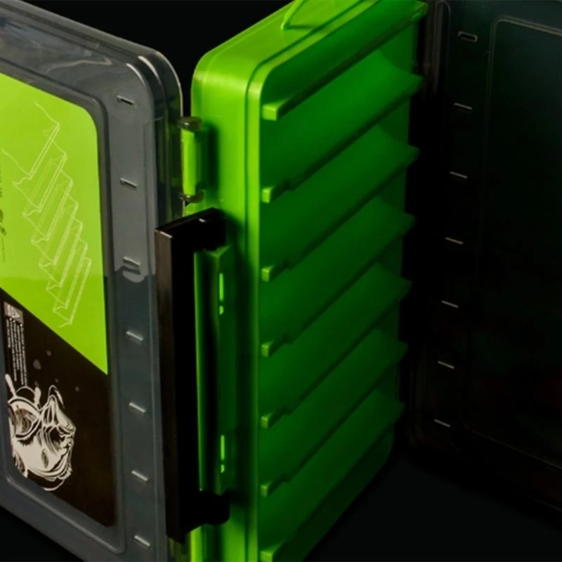 

Double Side Tackle Carrying Case Large Clear Fishing Lures Storage Box Waterproof Tackle Organizers Tackle Tool Case