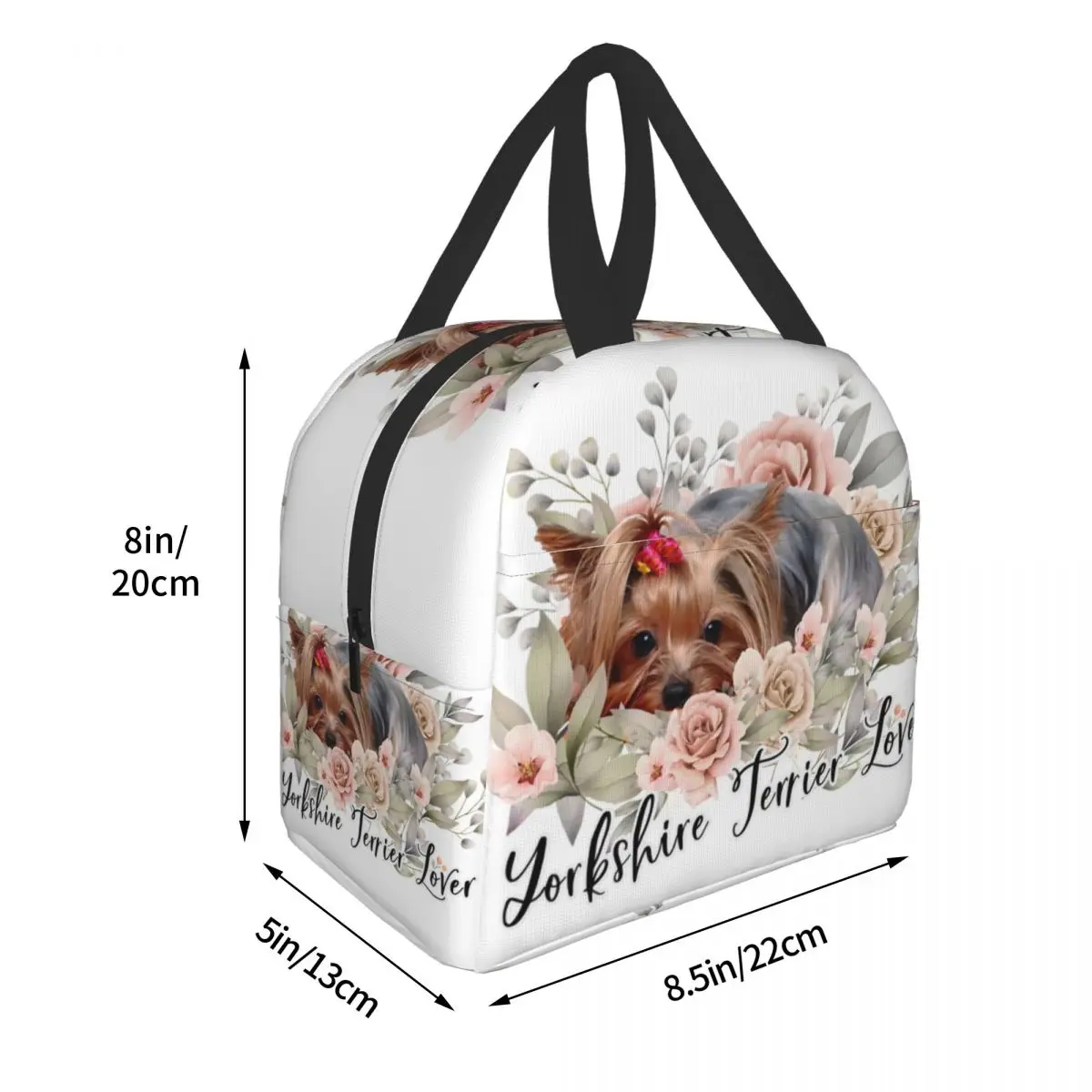 Yorkshire Terrier Mom Yorkshire Terrier Dad Insulated Lunch Bags for Outdoor Picnic Yorkshire Terrier Lover Bento Box Women Kids