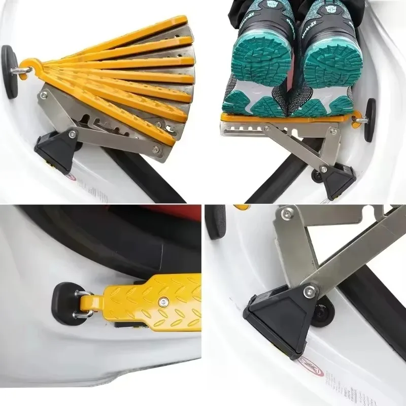 Car Door Step Foldable Fit Door Hook Step StandPedal for Car Roof Access Roof Rack Foot Step Rooftop Doorstep Car SUV Universal