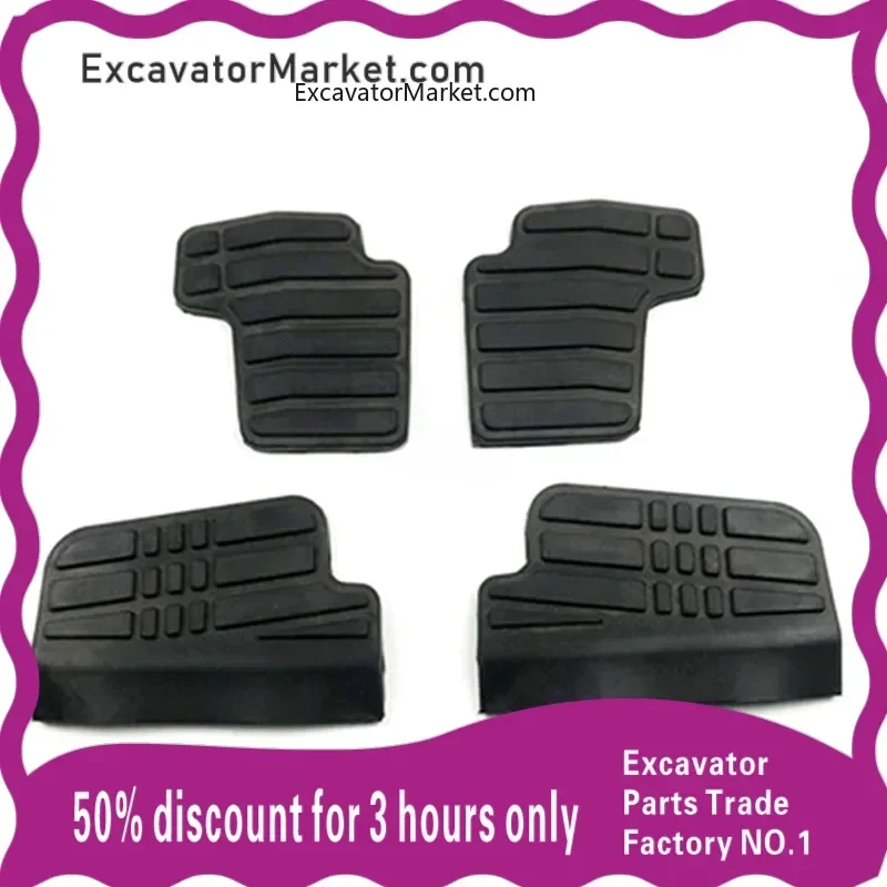 excavator accessories For DOOSAN DH60-7 DX DAEWOO walking pedal cover pedal rubber shell foot pad high quality Excavator Parts