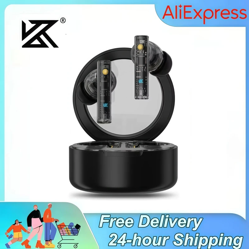 

KZ Carol True Wireless TWS Bluetooth Earphones Bluetooth 5.3 Sports Earbuds Active Noise Reduction HiFi Music Headphone