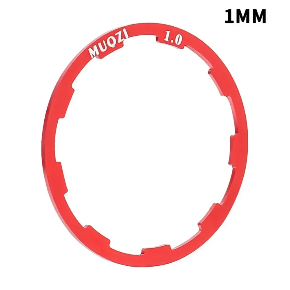 MTB Grooved Hub Washer 1.0/1.5/1.85/2.0/2.18/2.35/2.5MM Bottom Bracket Spacers Flywheel Cassette Mountain Road Bike Cycling Part