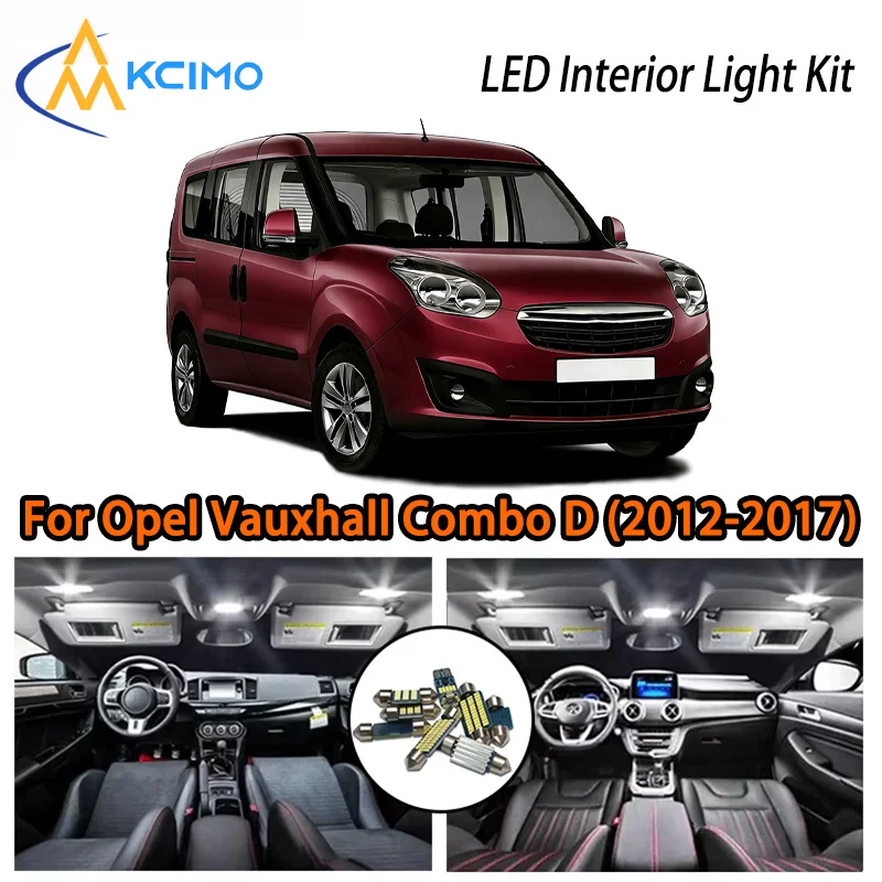 

KCIMO для Opel Vauxhall Combo D (2012-2017) Комплект интерьера премиум-класса со светодиодной подсветкой — 2 цвета, быстрая установка, долговечность