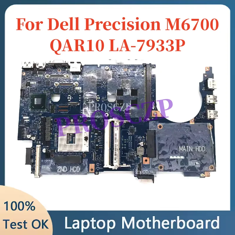 

QAR10 LA-7933P 0DKT5Y DKT5Y CN-0DKT5Y Высокое качество для M6700 6700, материнская плата для ноутбука, материнская плата SLJ8A, графический процессор, 100% полностью работает хорошо