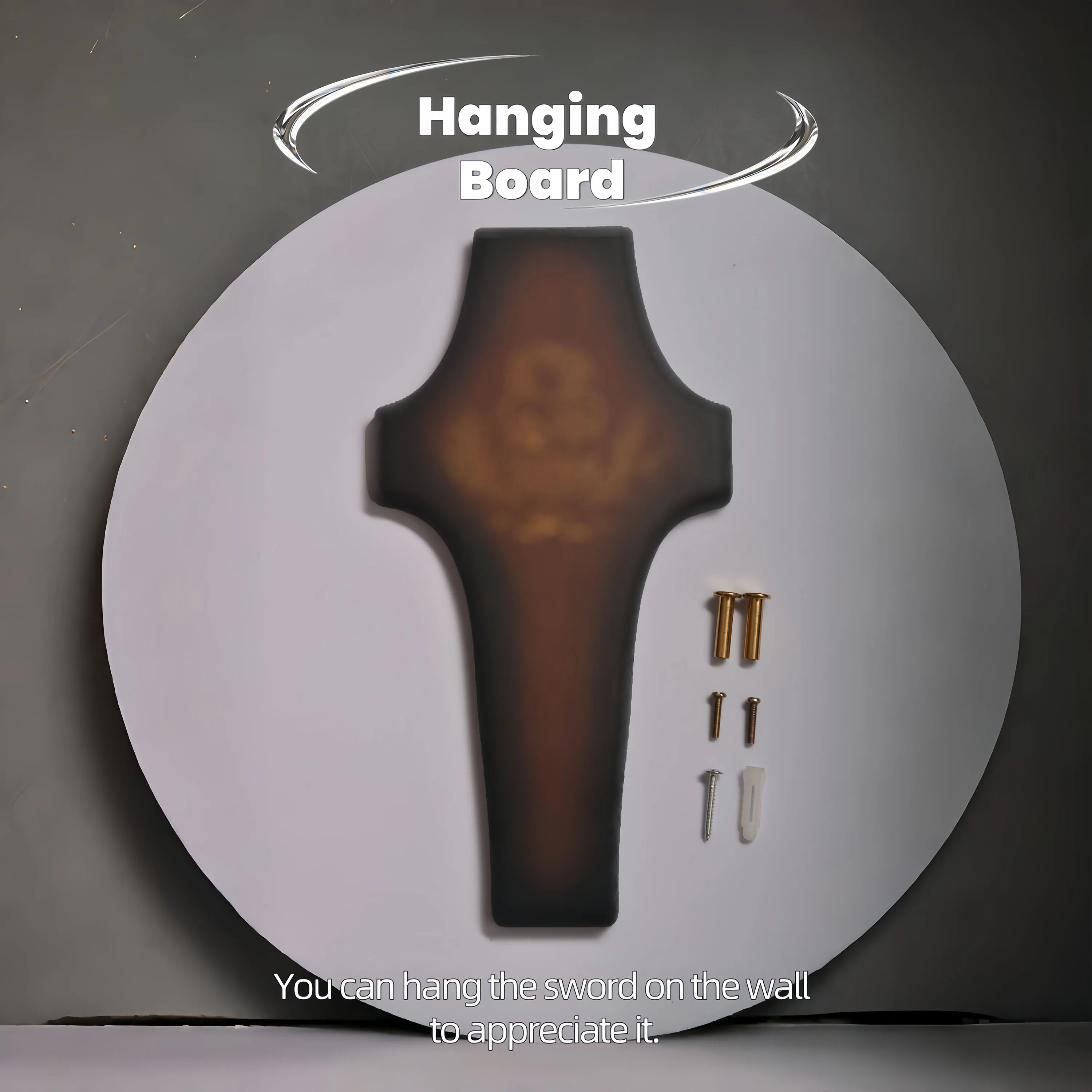 Sierzwaard met zwaardthema en muurbevestiging Roestvrij staal Decoratief ophangbord Cosplay Collectie Decoratie