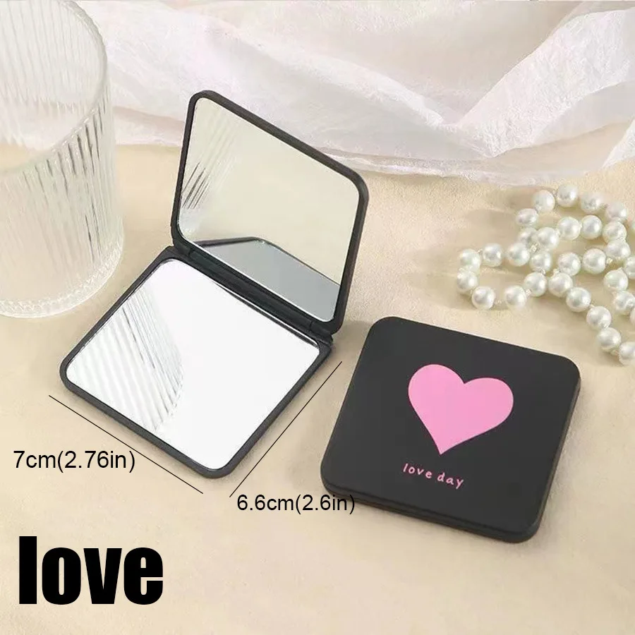 Folding makeup mirror Mini portable vanity mirror Double sided mirror Makeup small mirror Makeup tool