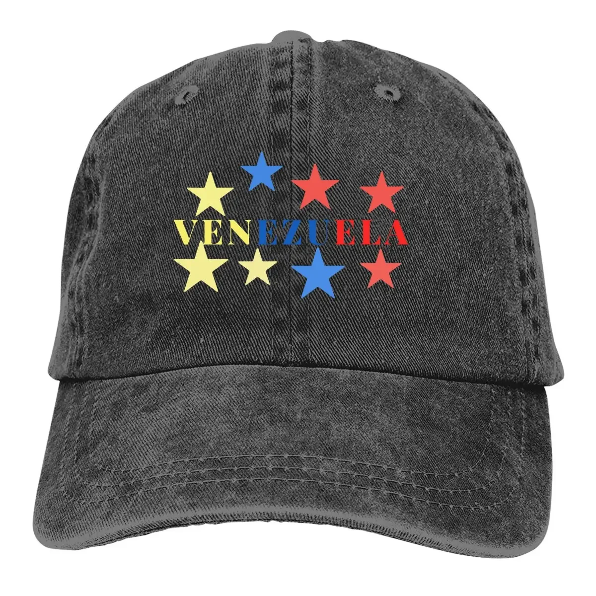 Venezuela Flag Multicolor Hat Peaked Women\'s Cap Star Personalized Visor Protection Hats