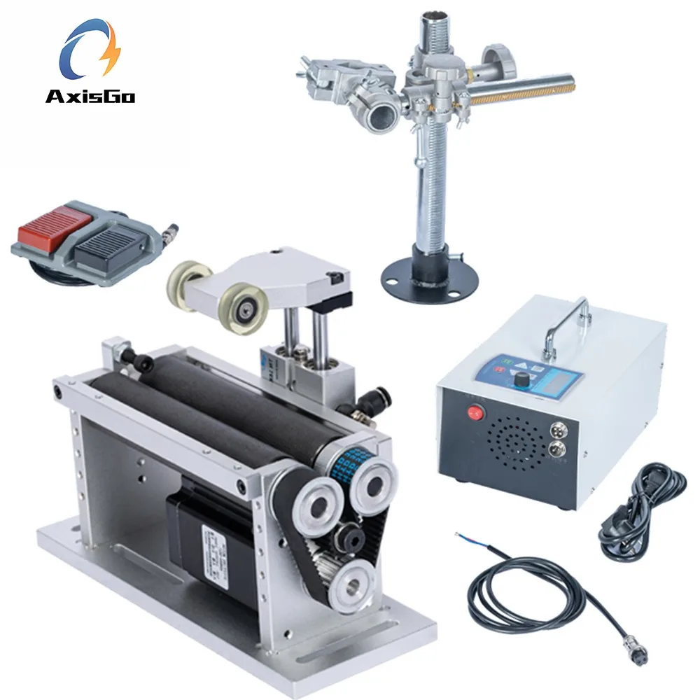 

Rotary Fixture for Pipe End Welding, Laser Handheld Welding, Cylindrical Marking, Roller-Type Rotation, and Vision Inspection