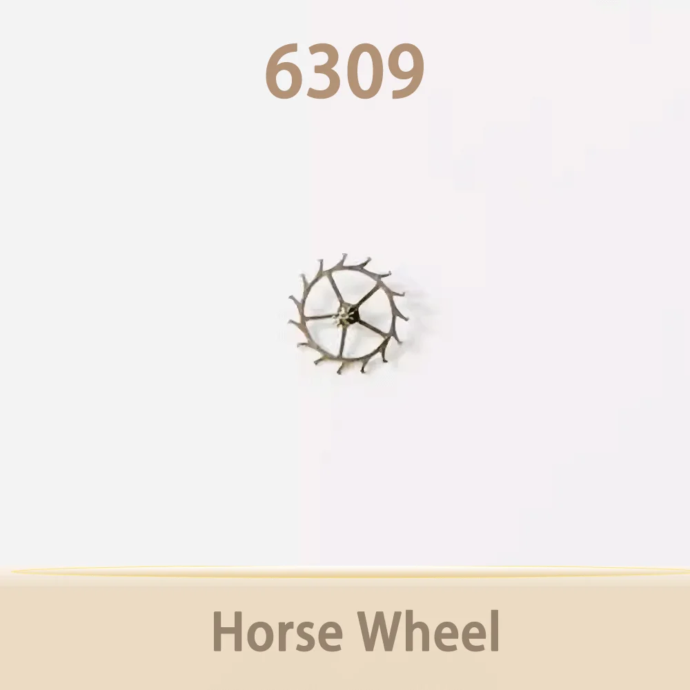 

Watch movement accessories horse wheel for 6309 mechanical movement parts repair pendu parts repair escapement wheel