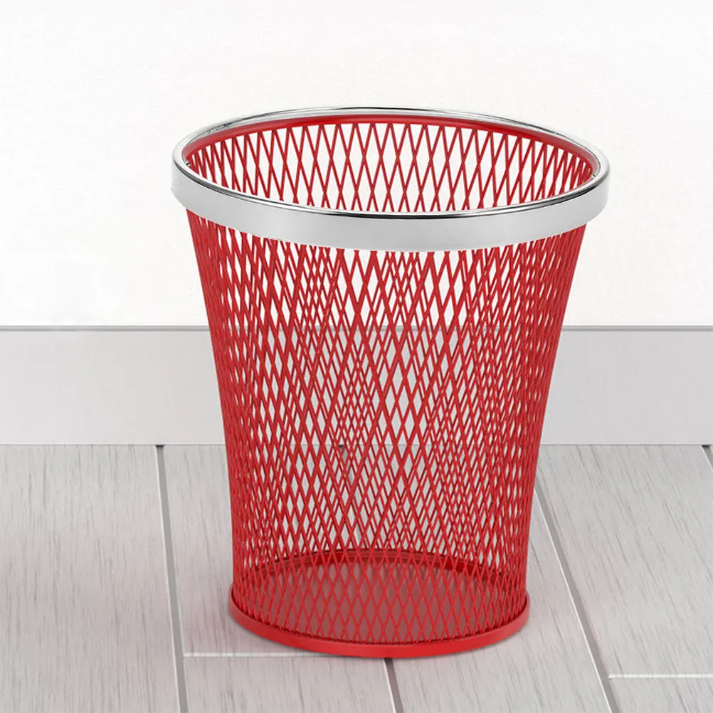 

Silver Trash Can Press Ring Plastic Steel Round Trash Bin Secure Compression Ring for Home Kitchen Office Waste Can Lid