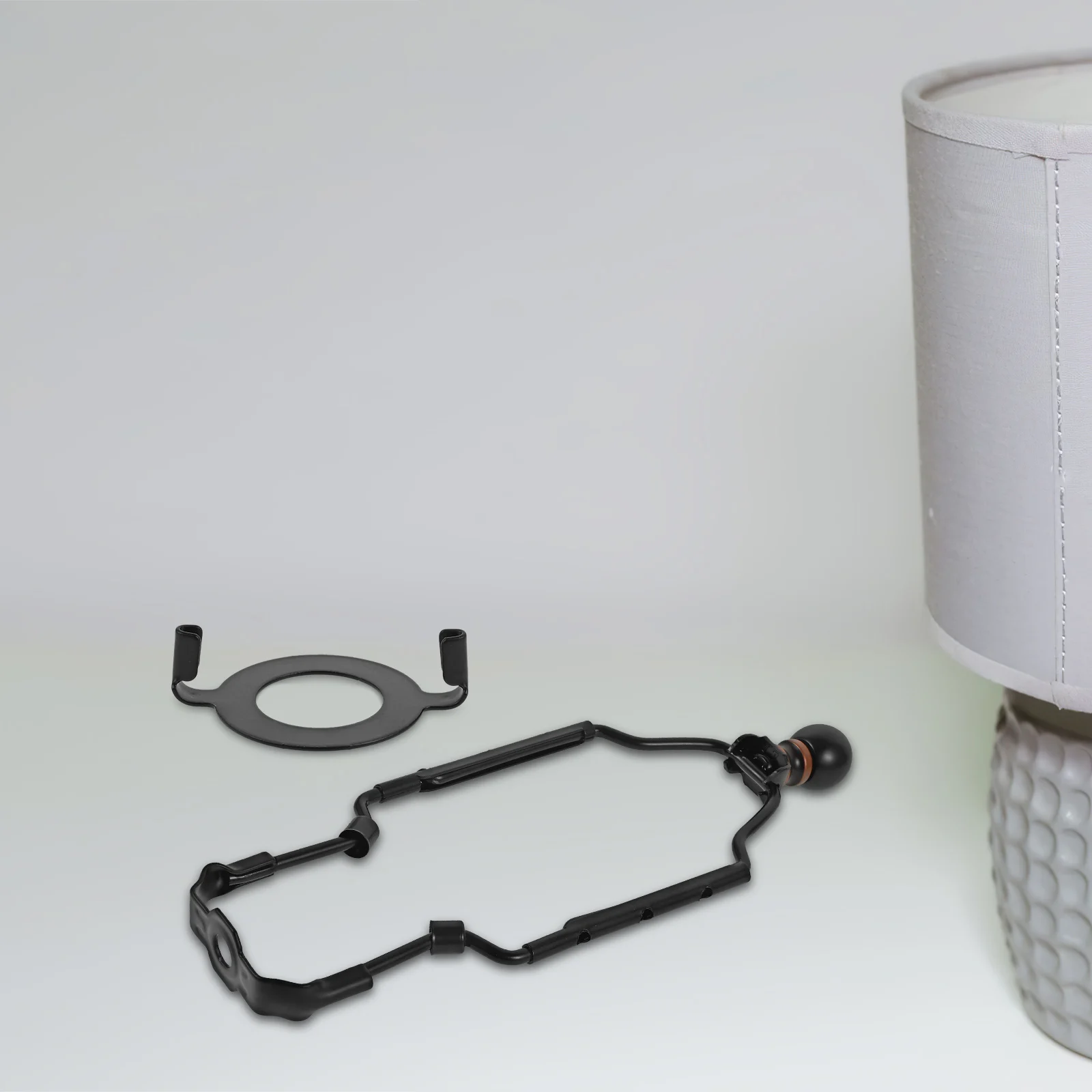 

Lamp Shade Harp Black Y Shape Adjustable Bracket φ42 φ36 φ10 Hole Sizes Metal Parts Table Lamps Repair Kit Lampshade Holder