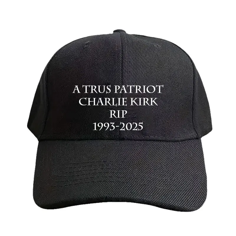 A Trus Patriot Charlie Kirk Rip 1993-2025 Gorra Gracias por tus recuerdos Charlie Kirk Gorra de béisbol Mujer Hombre al aire libre