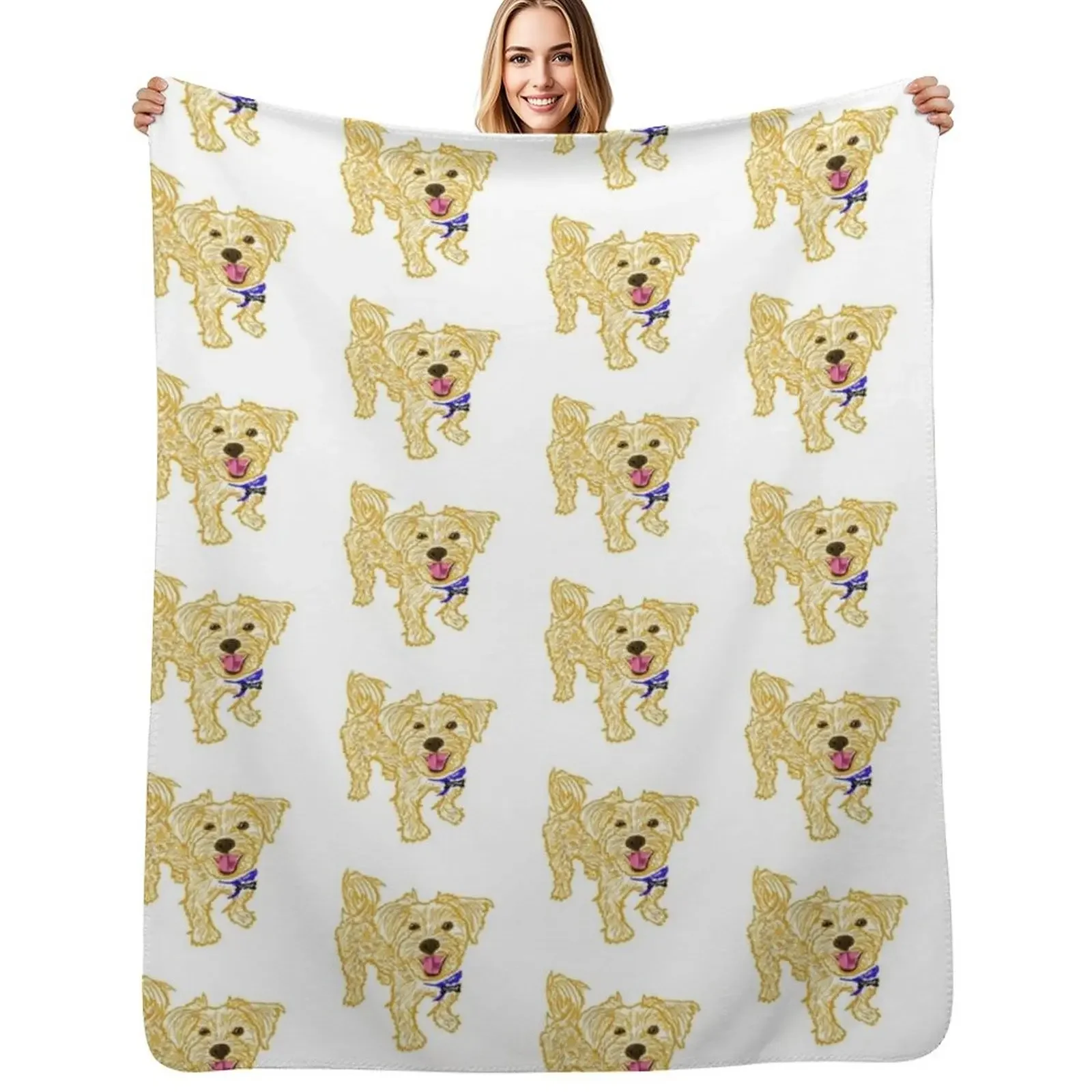 

The little beasty Throw Blanket Single Plaid on the sofa for sofa Blanket