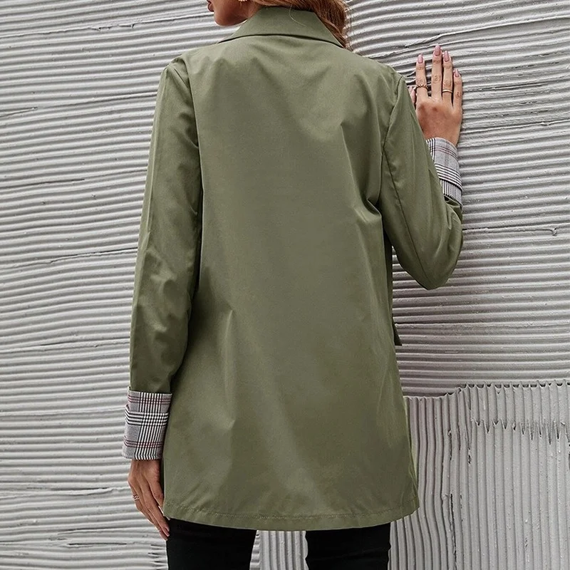 봄 가을 여성 블레이저 슬림핏 코트, 한국 패션 정장 재킷, 사무실 여성 정장 상의, 디자이너 신상 Y2k, 무료 배송
