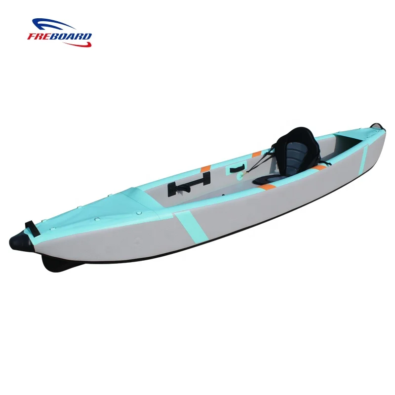 Outdoor Sport Inflatable Kayak Single Seat Portable Canoe
