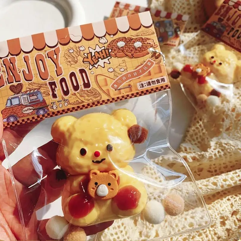 Knijpspeelgoed voor kinderen Beer Stress Relief Langzaam gevoelig Fidget voor reisbureau Gebruik Kous Halloween Kerstjacht Klaslokaal