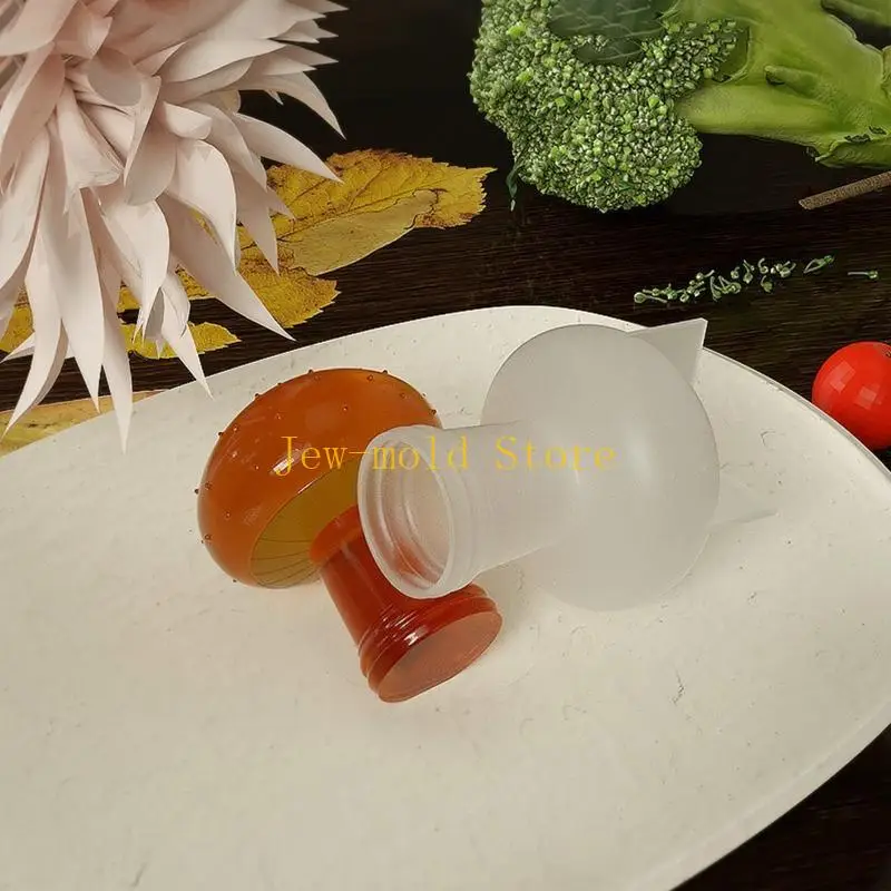 C71B الروائح الشموع العفن الفطر راتنج السيليكون العفن DIY بوليمر كلاي زخرفة #2