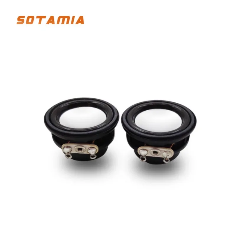 

SOTAMIA 2Pcs 27MM Mini Speaker Units 4 Ohm 2W Portable Sound Speaker DIY Bass Multimedia Amplifier Home Theater Loudspeaker