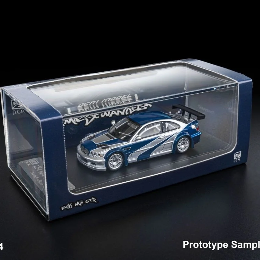 DCM 1:64 BMW M3 E46 GTR Need for Speed Dressing Alloy Premium Diecast Vehicle Model Toys Collectible Display Piece - Image 6