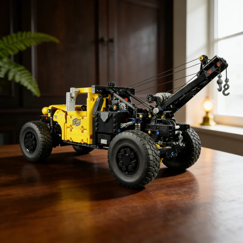 

1215 деталей MOC Matt S: Техническая модель внедорожного эвакуатора для спасения на бездорожье, конструктор, подарок, креативный коллекционный предмет, декор для демонстрации