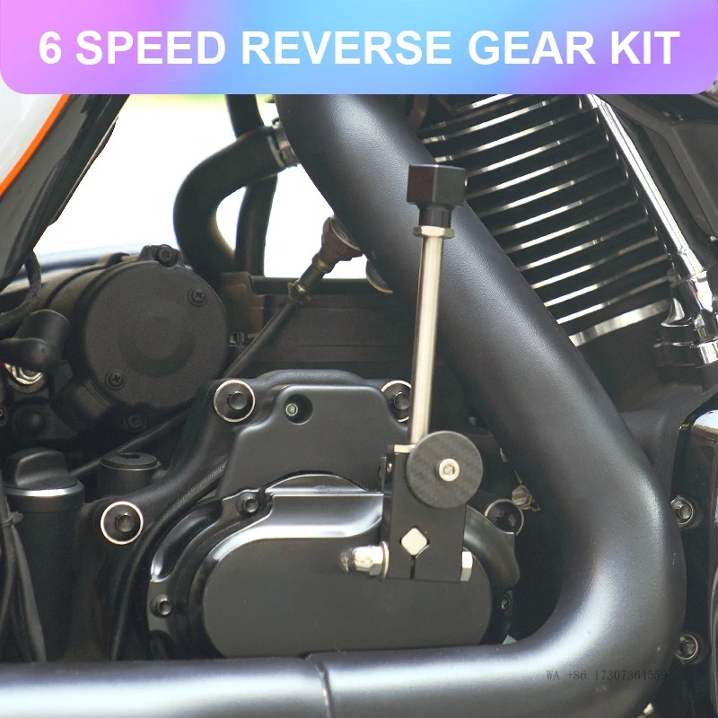 Retrograde Functionality Mechanism Backward Motion Feature Chrome 6-Speed Reverse Gear Kit Chiefdom Motorcycle 2021-2023 A-CLASS