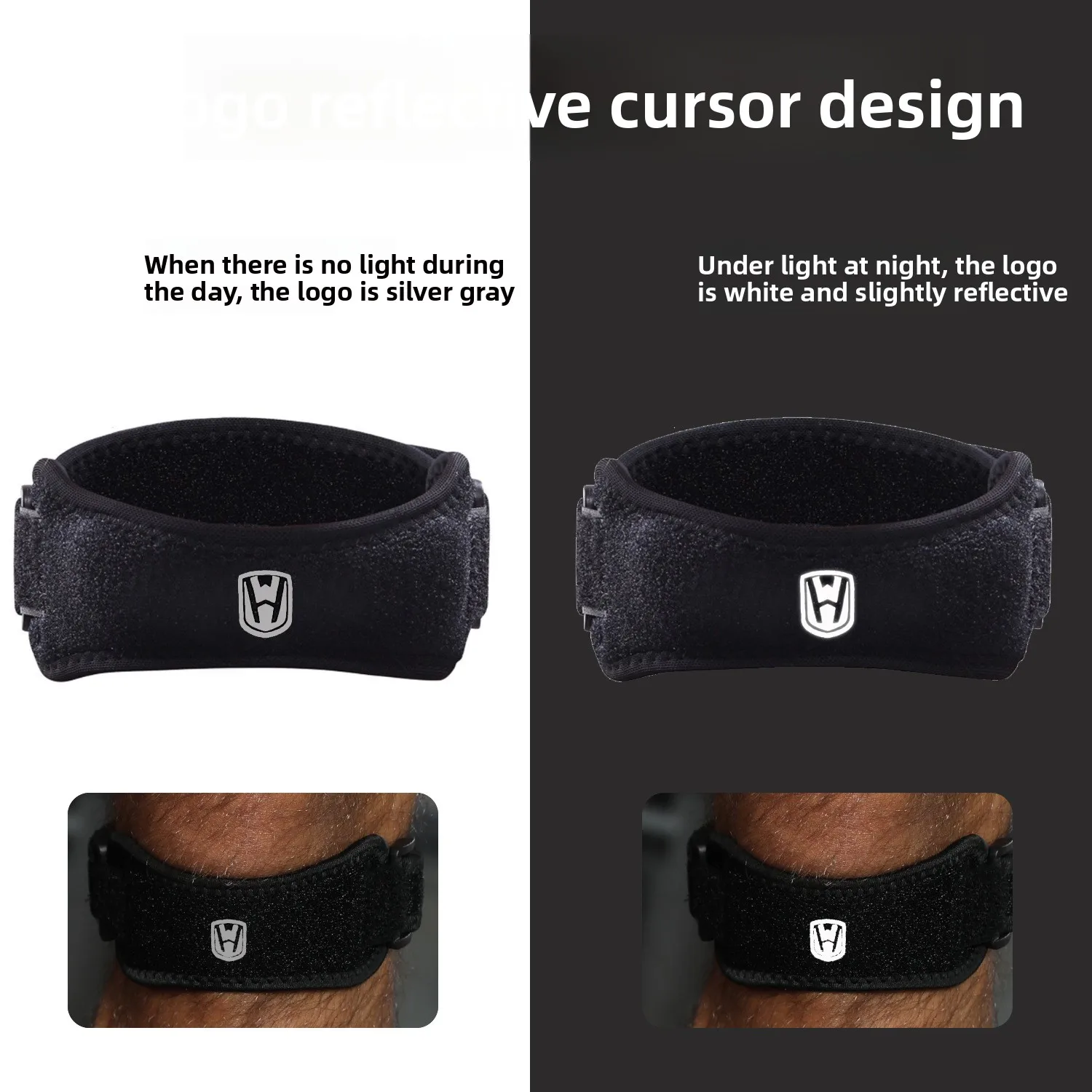 Adjustable Patella Strap Knee Support Men Women Sports Running Shock Absorption Pressure Protection Band