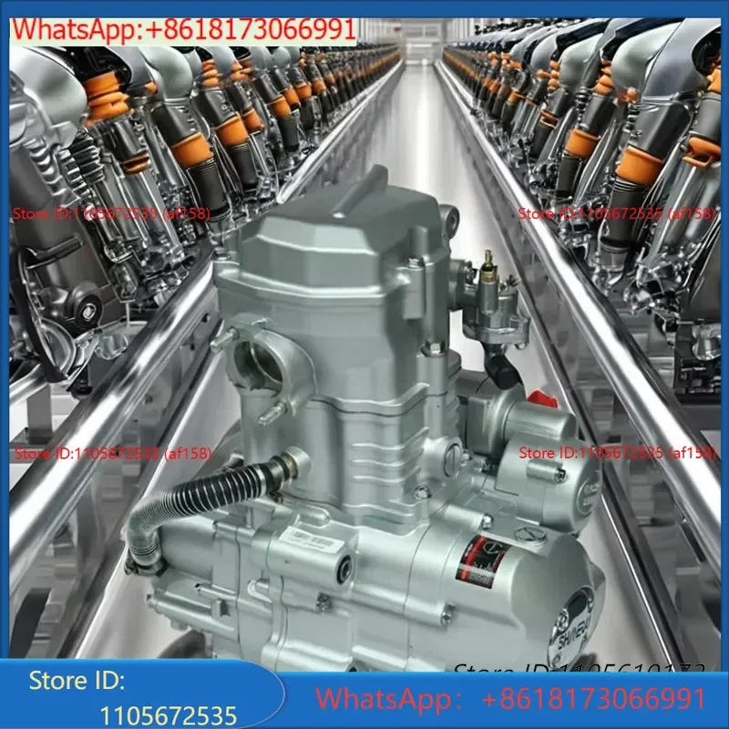 New Design CG250 4+1 Reverse Water Cooled 4 Stroke Motorcycle Engine 250cc for CG250 CDI Ignition Electric Start and Kick