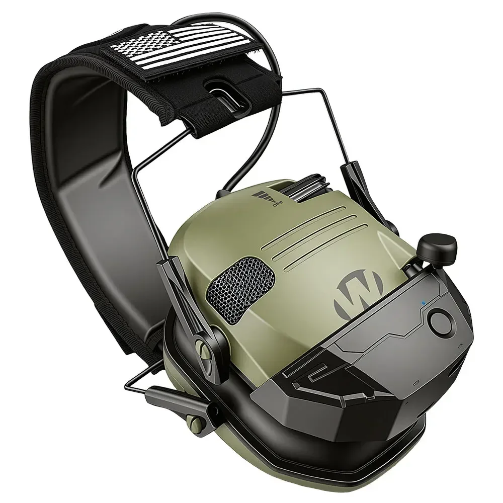 Professionelles Headset mit Geräuschunterdrückung und kabellosem Bluetooth, taktischer aktiver Gehörschutz gegen Lärm beim Schießen. – Detail 24