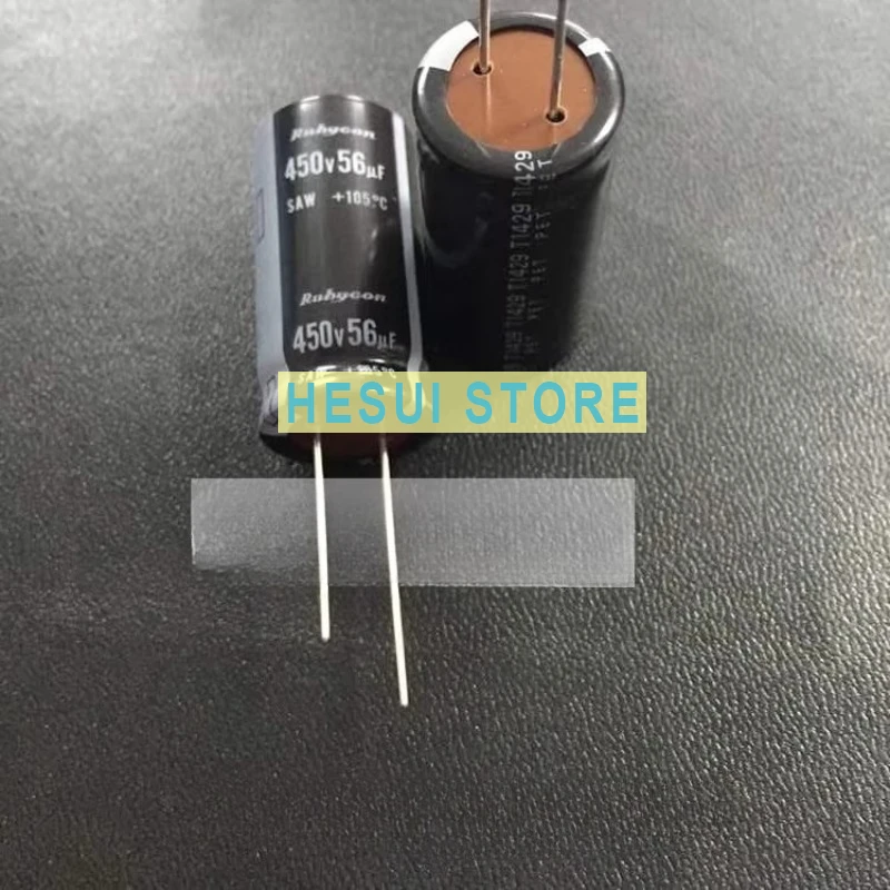 Рубиновый-электролитический-конденсатор-450v56uf-18x35-saw-серии-105-градусов-rubycon